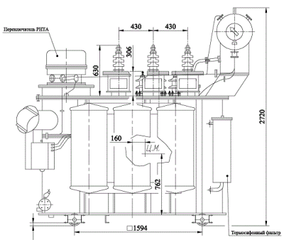 Трансформатор ТМН-1600/10-У1